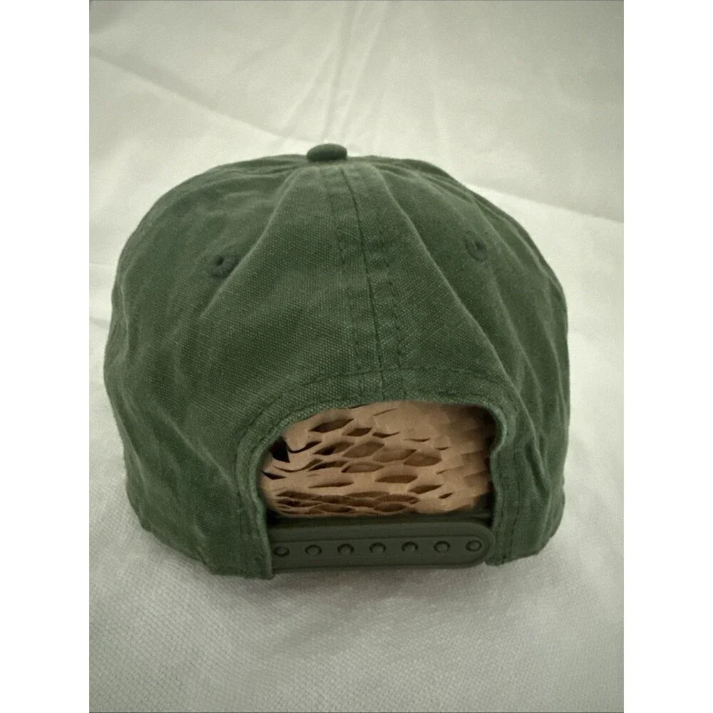 YELLOWSTONE PARK Men's HAT CAP WYOMING CKER TRUSNAPBACK GREEN VINTAGE Rope